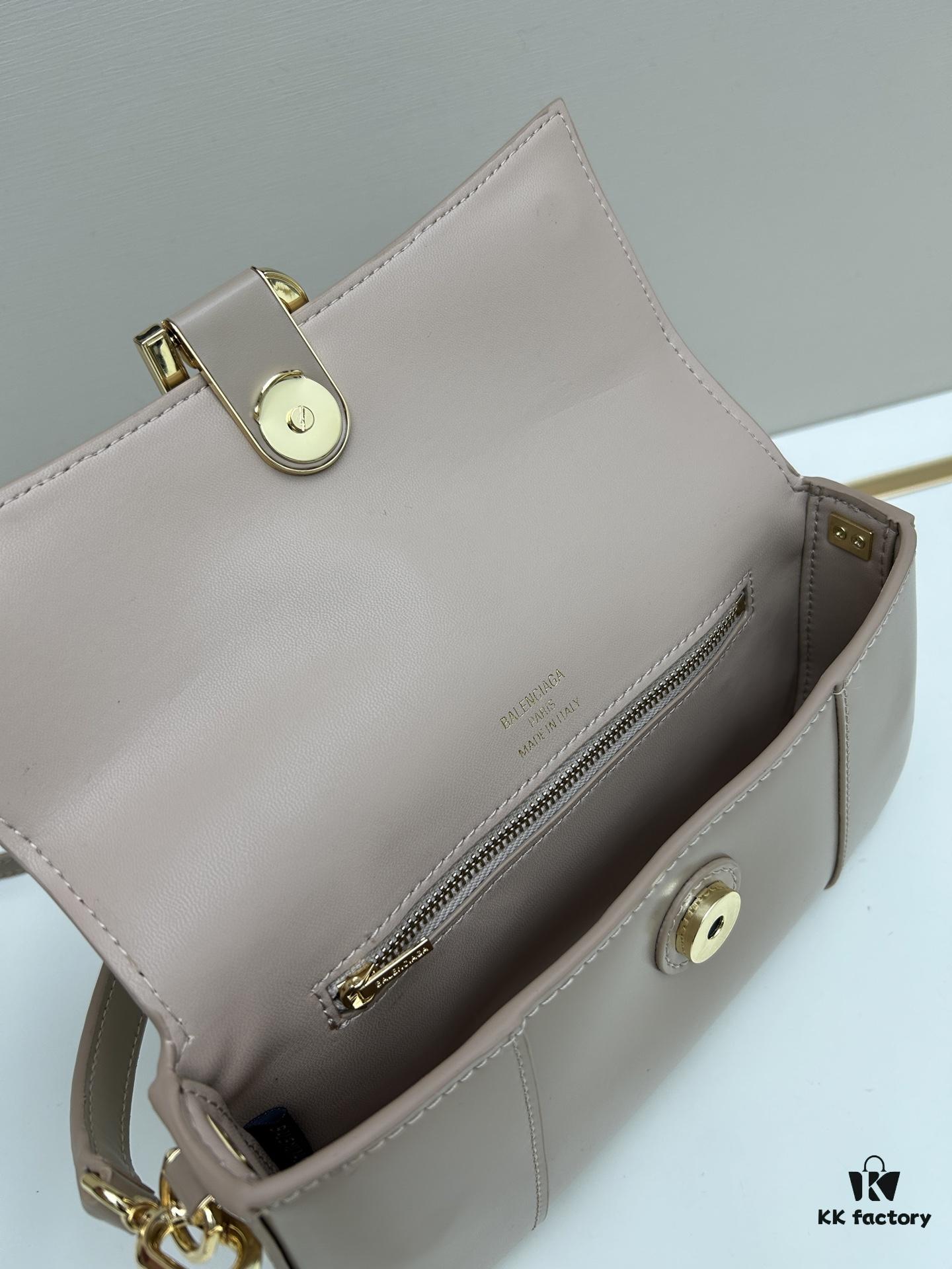 Balenciaga Paris H02606, Size 23x13x4cm, Full-Grain Leather, 2025 New Arrival Niche Bag