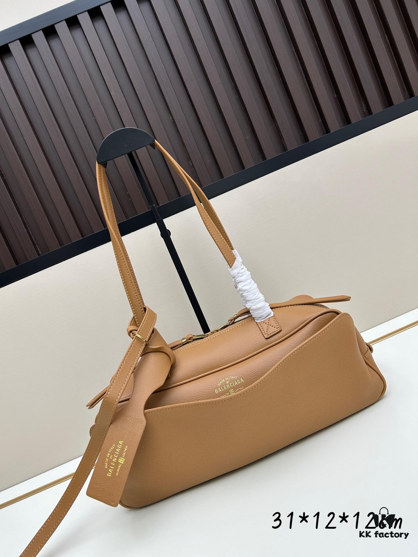 Gift Box Included 🎁, Balenciaga 30.9X11.9X11.9cm Genuine Leather Tote Bag, 2025 New Arrival Niche Style, Must-Have for Early Risers 🛍️