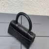 Balenciaga Hourglass Bag with Crocodile Texture and Black Buckle - Must-Have for Fashion Enthusiasts