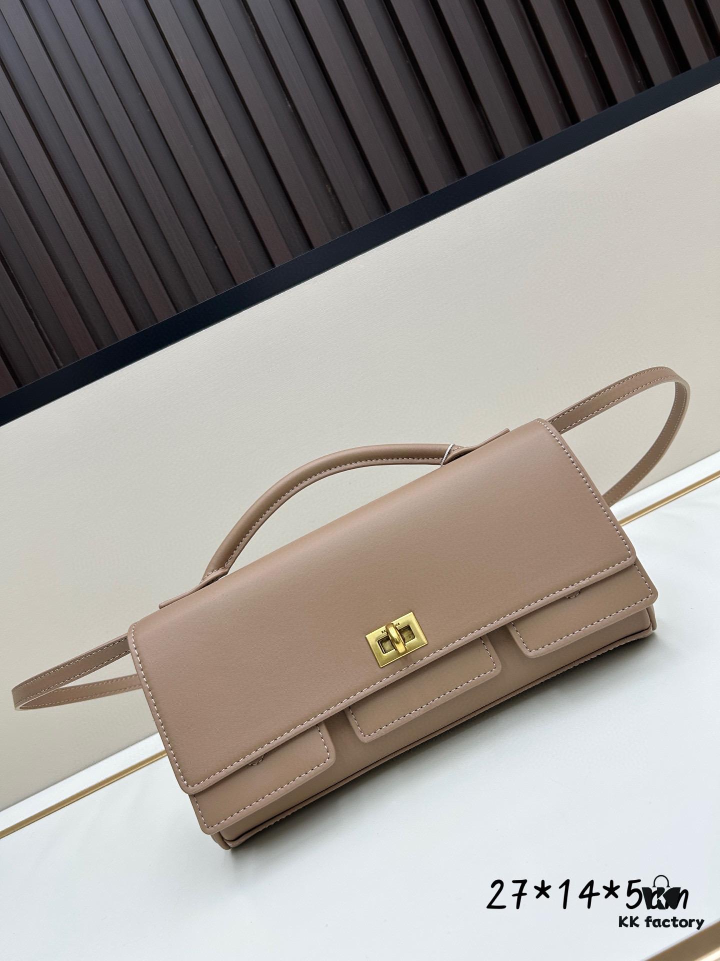 Gift Box Included 🎁, Balenciaga Model 8896, Size 27x14x5cm, Full-Grain Leather, 2025 New Arrival Minimalist Tote Bag 🛍️ Essential for Early Risers