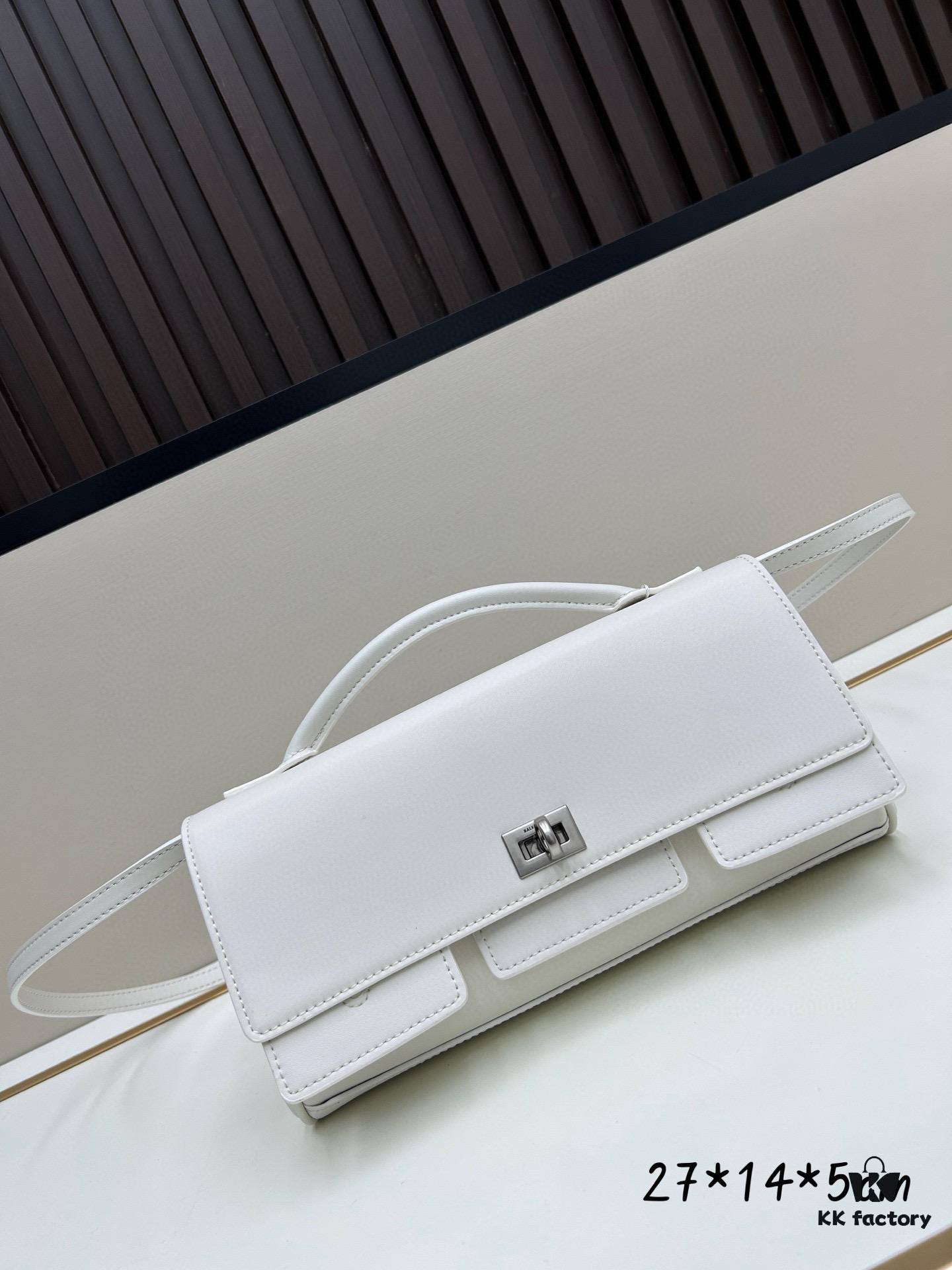 Gift Box Included 🎁, Balenciaga Model 8896, Size 27x14x5cm, Full-Grain Leather, 2025 New Arrival Minimalist Tote Bag 🛍️ Essential for Early Risers