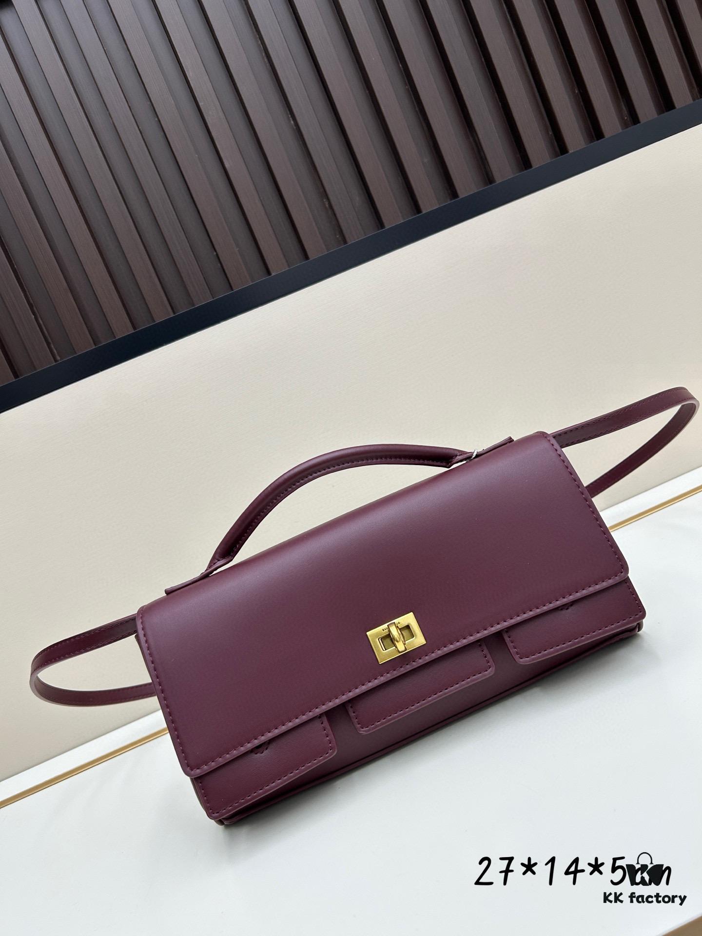 Gift Box Included 🎁, Balenciaga Model 8896, Size 27x14x5cm, Full-Grain Leather, 2025 New Arrival Minimalist Tote Bag 🛍️ Essential for Early Risers