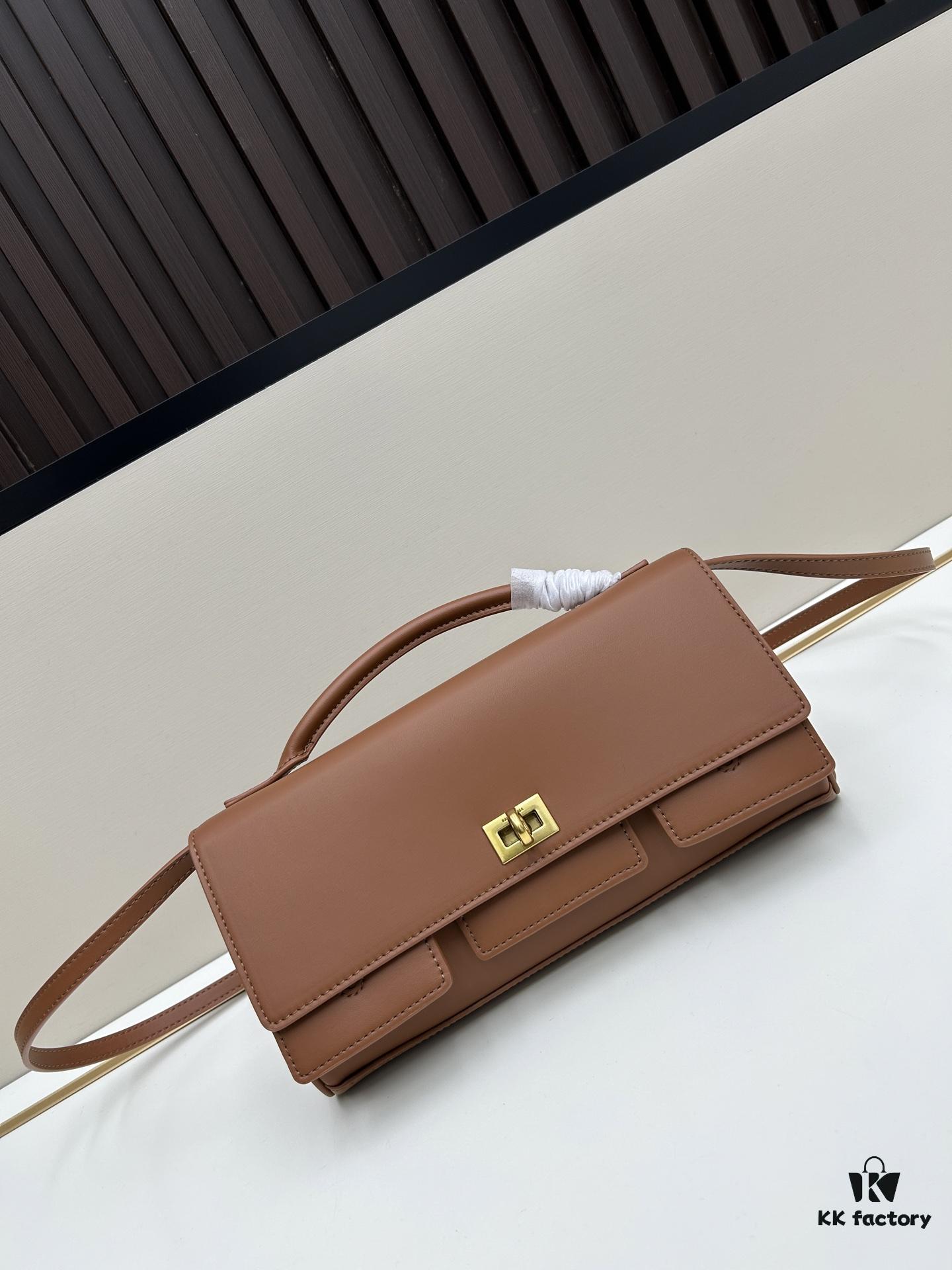 Gift Box Included 🎁, Balenciaga Model 8896, Size 27x14x5cm, Full-Grain Leather, 2025 New Arrival Minimalist Tote Bag 🛍️ Essential for Early Risers