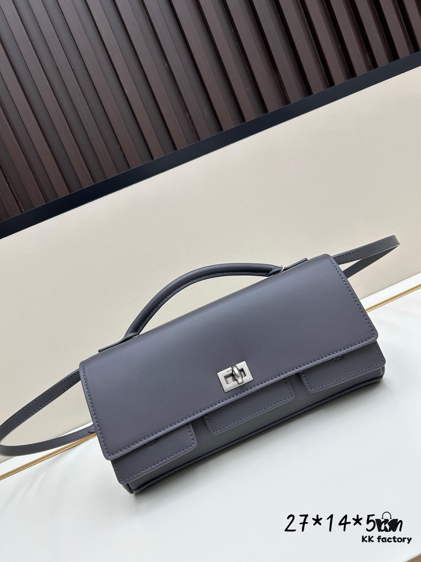 Gift Box Included 🎁, Balenciaga Model 8896, Size 27x14x5cm, Full-Grain Leather, 2025 New Arrival Minimalist Tote Bag 🛍️ Essential for Early Risers