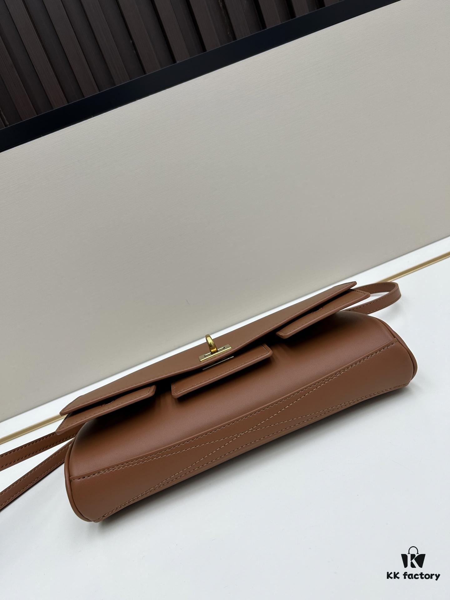 Luxury Gift Box Included 🎁, Balenciaga Model 8896, Size 27x14x5cm, Full-Grain Leather, 2025 New Minimalist Tote Bag 🛍️ Essential for Early Risers