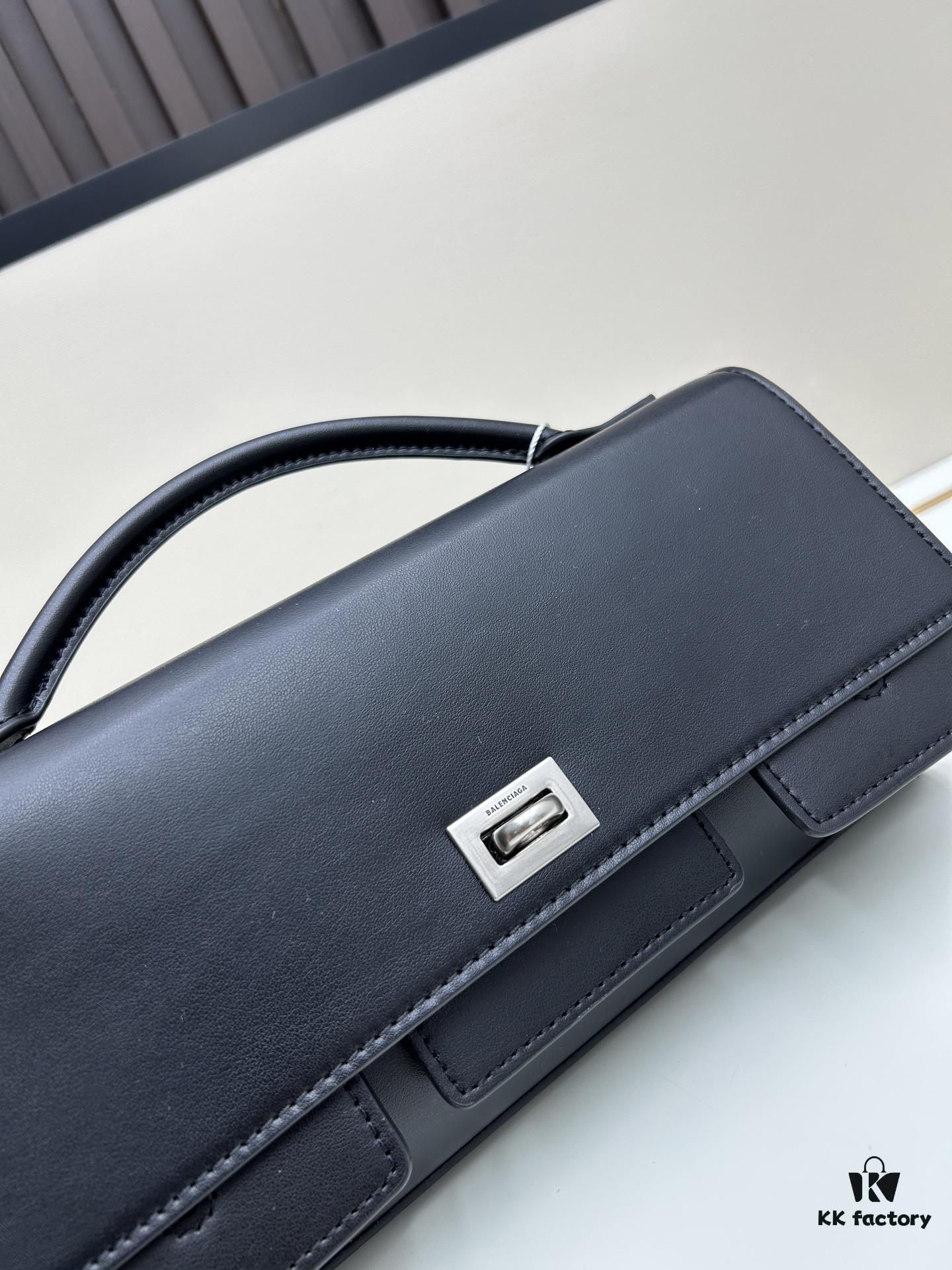 Luxury Gift Box 🎁, Balenciaga Model 8896, Size 27x14x5cm, Full-Grain Leather, 2025 New Minimalist Tote Bag 🛍️ Essential for Early Risers