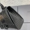Balenciaga Hourglass Bag with Crocodile Texture and Black Buckle - Must-Have for Fashion Enthusiasts