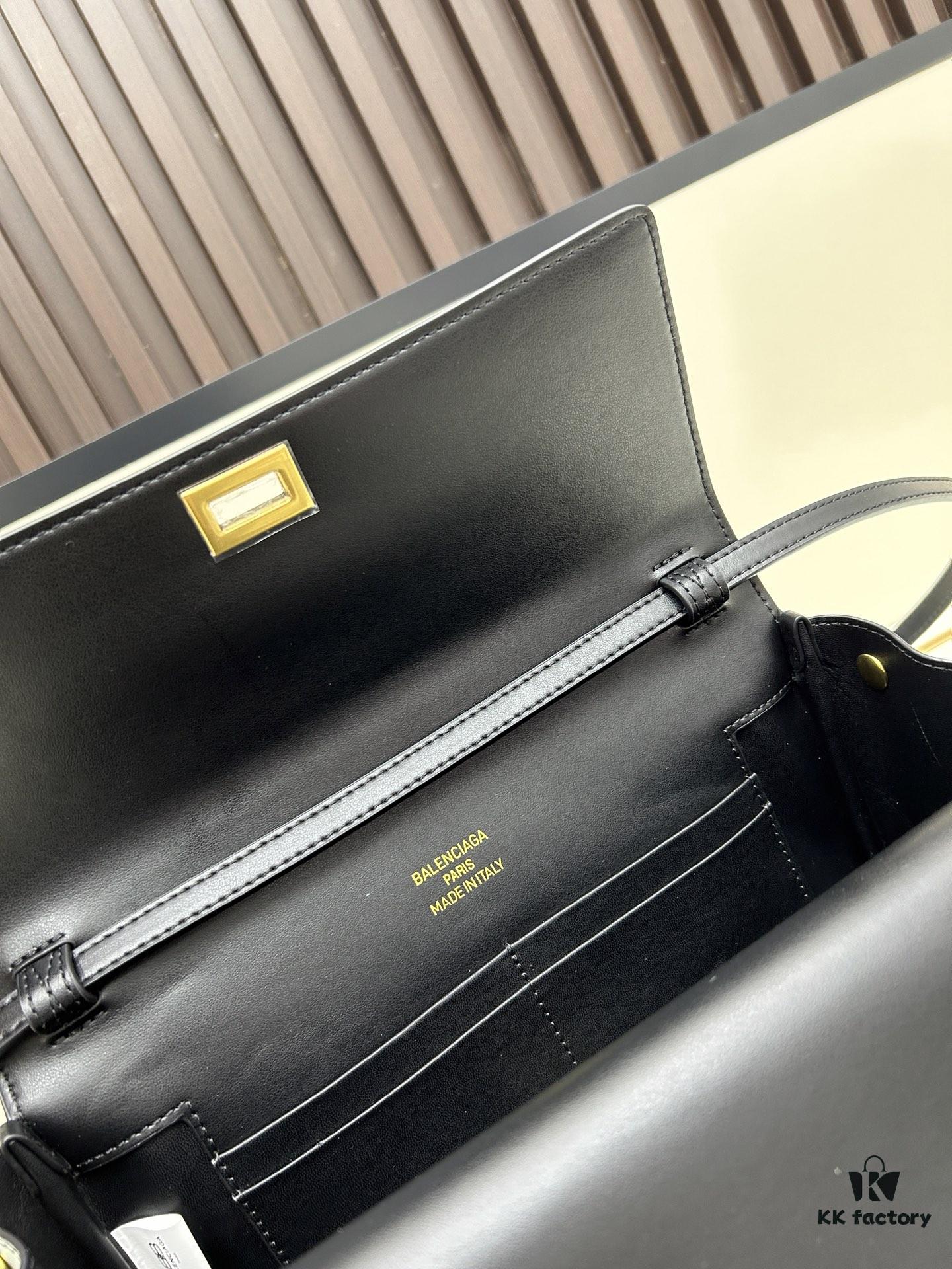 Luxury Gift Box Included 🎁, Balenciaga Model 8896, Size 27x14x5cm, Full-Grain Leather, 2025 New Minimalist Tote Bag 🛍️ Essential for Early Risers