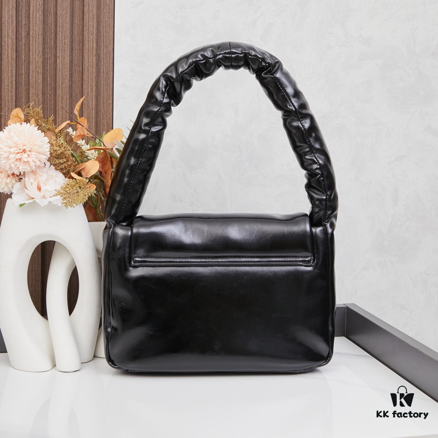 Balenciaga Monaco Small Shoulder Bag in Plain Weave - New Plump Design