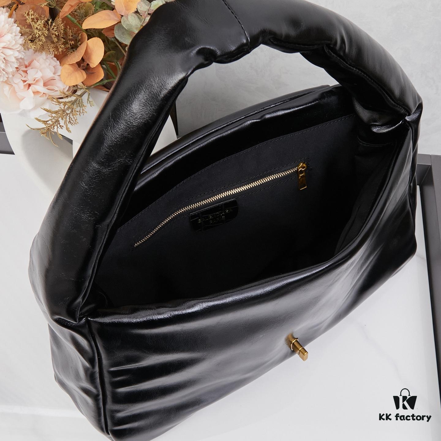 Large Plain Weave Balenciaga Monaco Tote Shoulder Bag