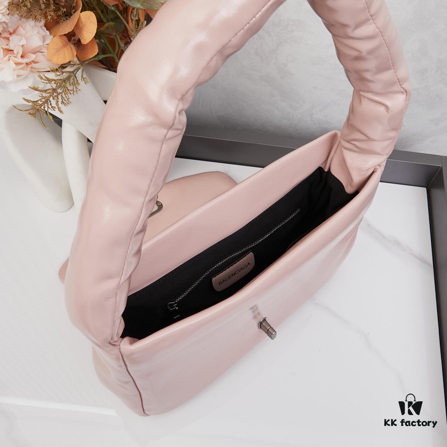 Balenciaga Monaco Small Shoulder Bag in Plain Weave