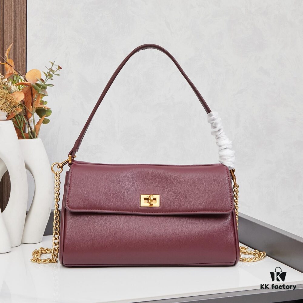 New Arrival BALENCIAGA Rodeo Nano Chain Bag in Calfskin - Black