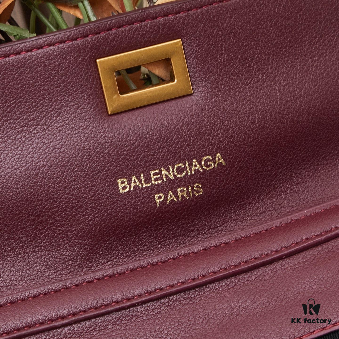 New Arrival BALENCIAGA Rodeo Nano Chain Bag in Calfskin - Black