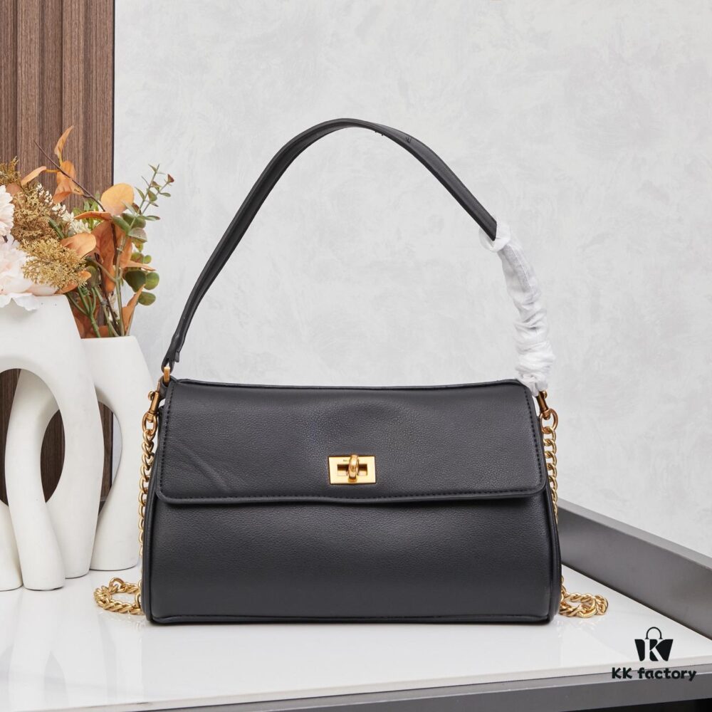 New Arrival BALENCIAGA Rodeo Nano Chain Bag in Calfskin - Black 6004