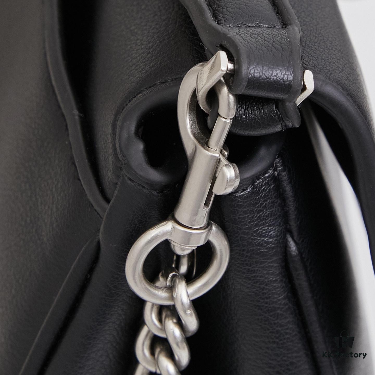 New Arrival BALENCIAGA Rodeo Nano Chain Bag in Black Calfskin with Box