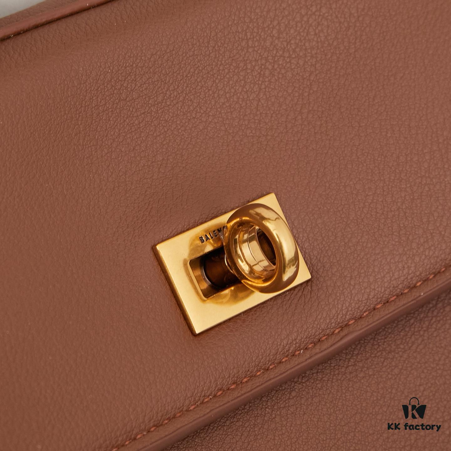 New Arrival Balenciaga Rodeo Nano Chain Bag with Box - Calfskin Version, Black