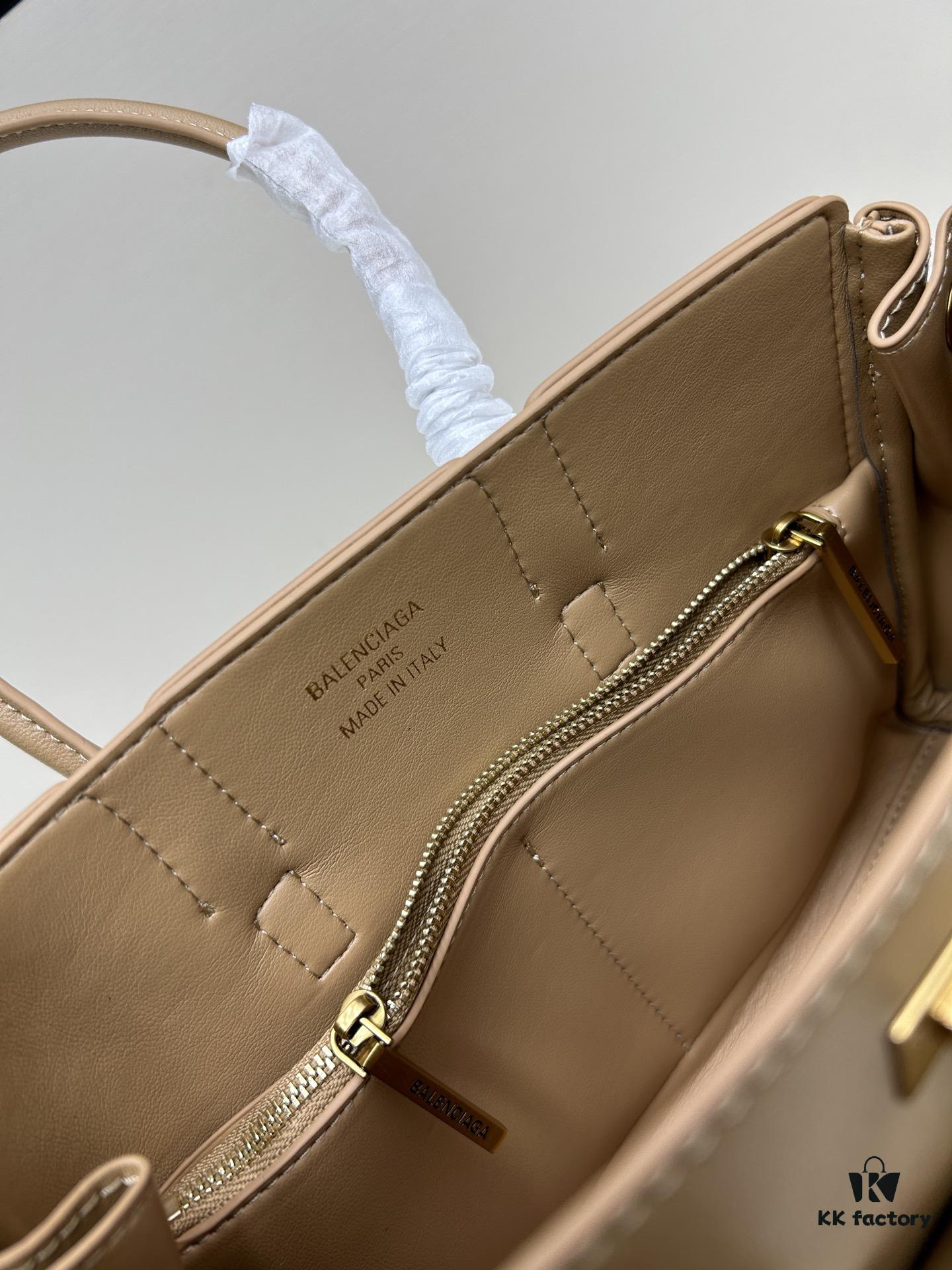 Balenciaga Belair Bag Inspired by Kim Kardashian's Style - Black Motorcycle Knee-High Boots