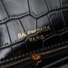Large Crocodile-Embossed BALENCIAGA Paris Rodeo Series Handbag & Crossbody Bag
