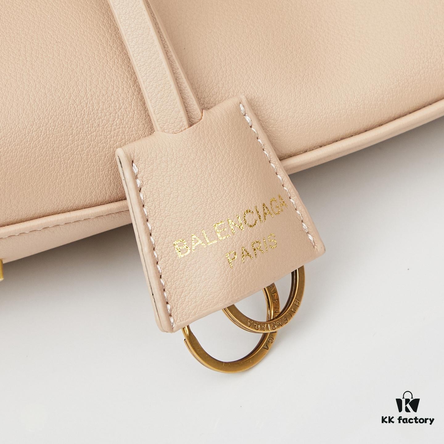 Large Smooth Leather BALENCIAGA Paris Fashion! RODEO Series Handbag Crossbody Bag with Box