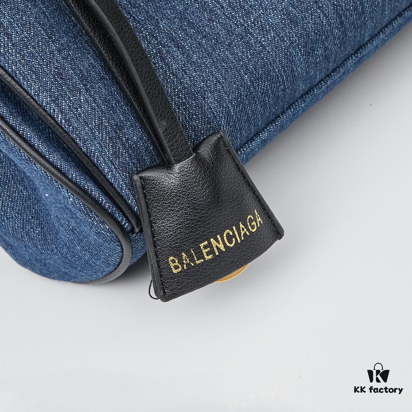 Large Fabric and Leather Bag with Box BALENCIAGA Paris! RODEO Series – Latest Model Handbag Crossbody Bag