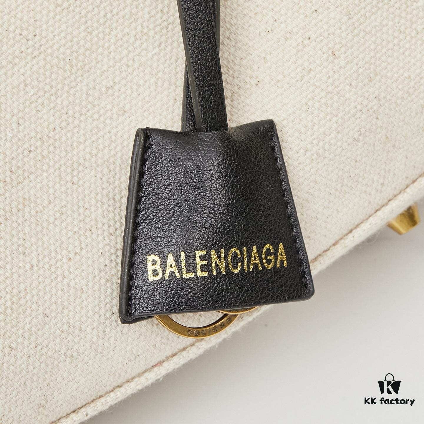 Large Fabric and Leather BALENCIAGA Paris Fashion! RODEO Series Handbag Crossbody Bag