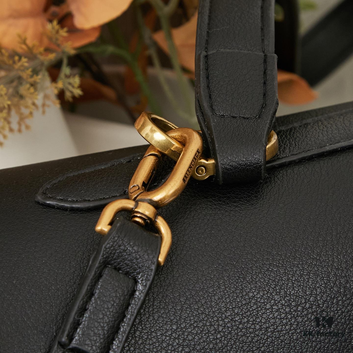 Large Fabric and Leather BALENCIAGA Paris Fashion! RODEO Series Handbag Crossbody Bag