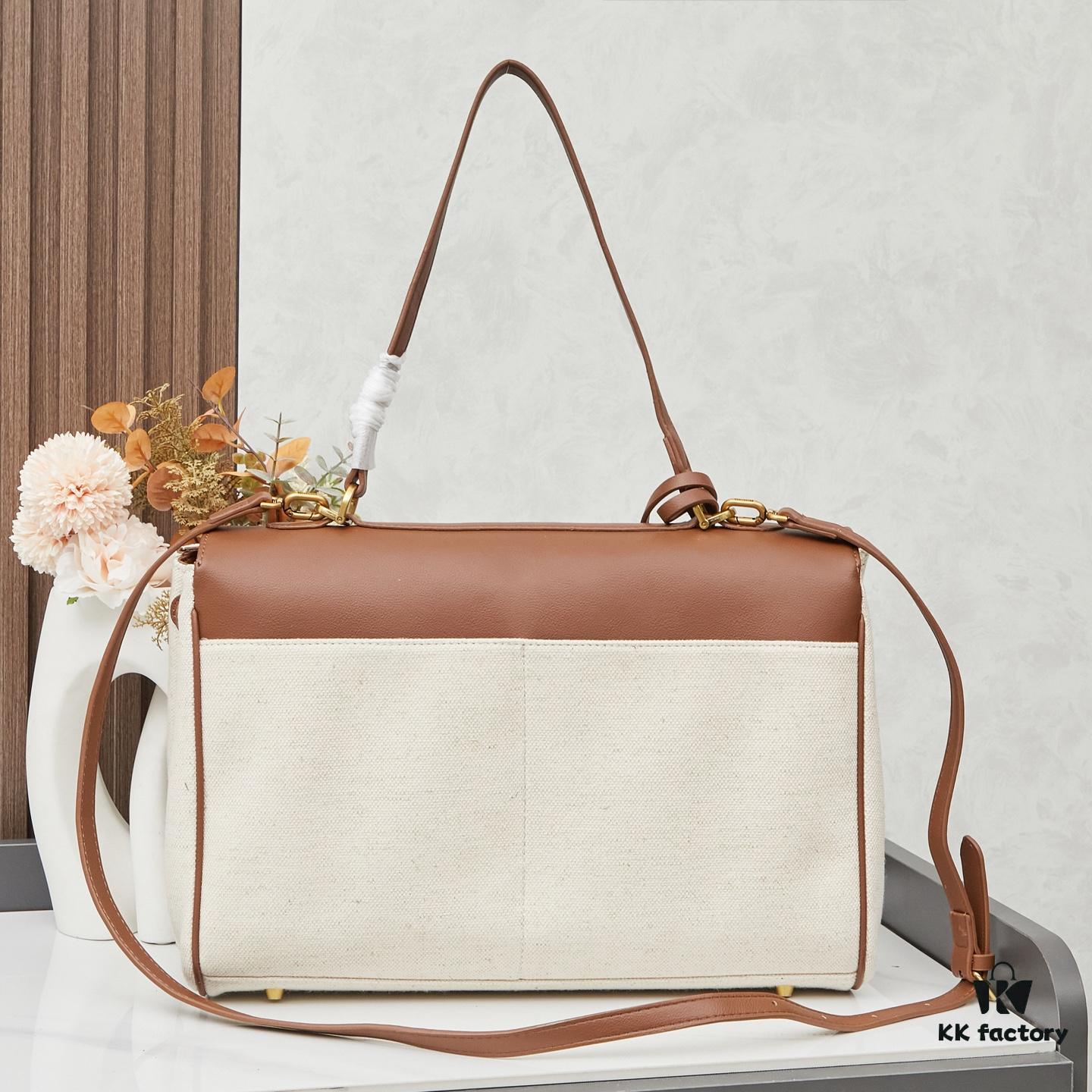 Large Fabric and Leather Bag with Box BALENCIAGA Paris Fashion! RODEO Series – Latest Handbag and Crossbody Bag