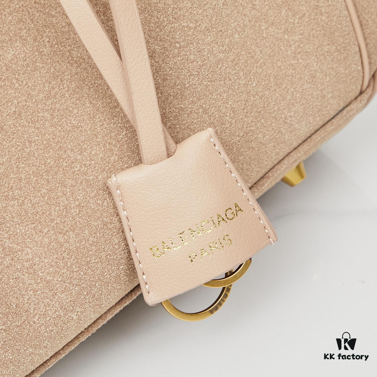 Large Matte BALENCIAGA Paris Fashion Rodeo Series Handbag & Crossbody Bag with Box