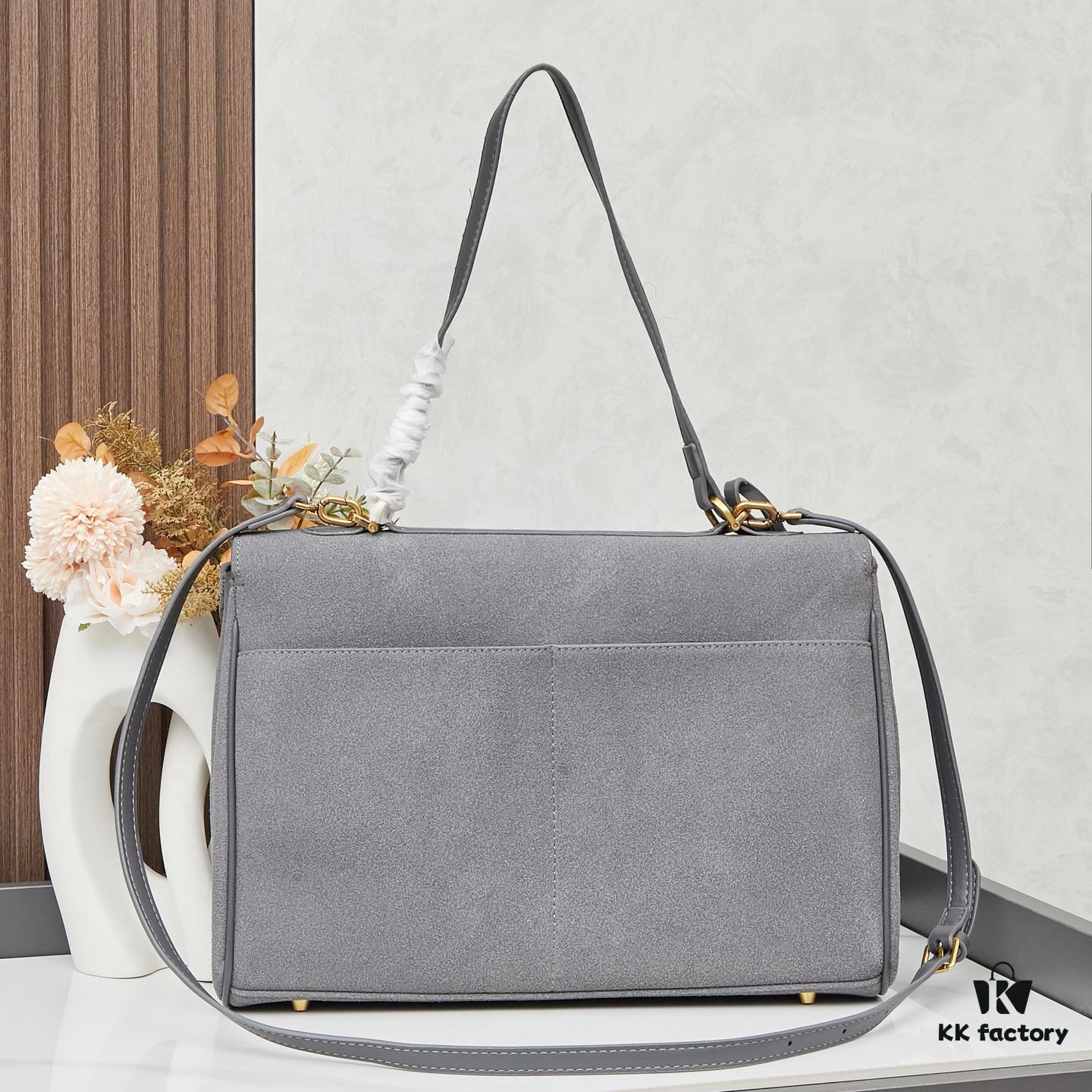 Large Matte Black BALENCIAGA Paris Fashion Rodeo Series Handbag & Crossbody Bag with Box