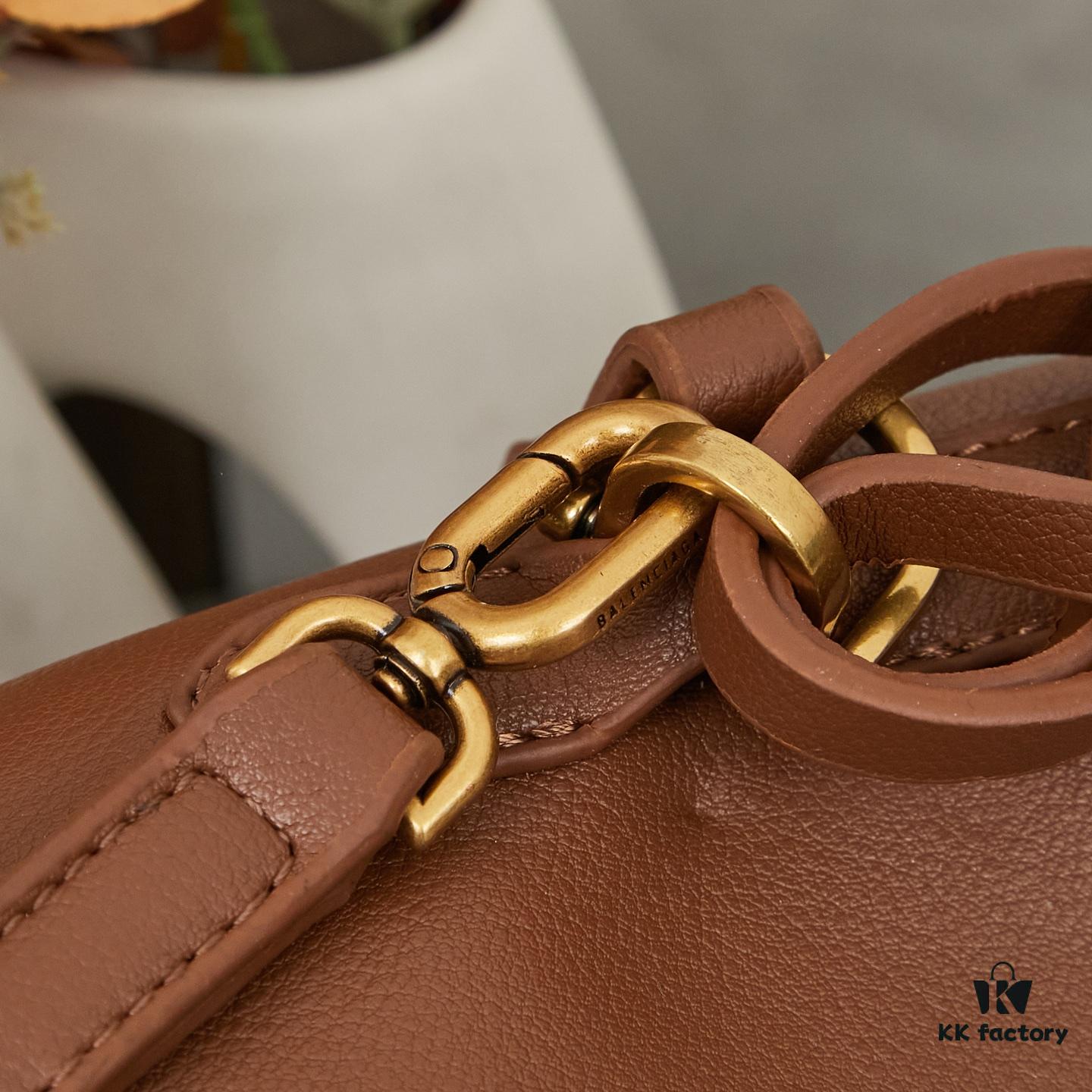 Small Rodeo Bag by BALENCIAGA – Smooth Black Calfskin with Box, Made in Italy