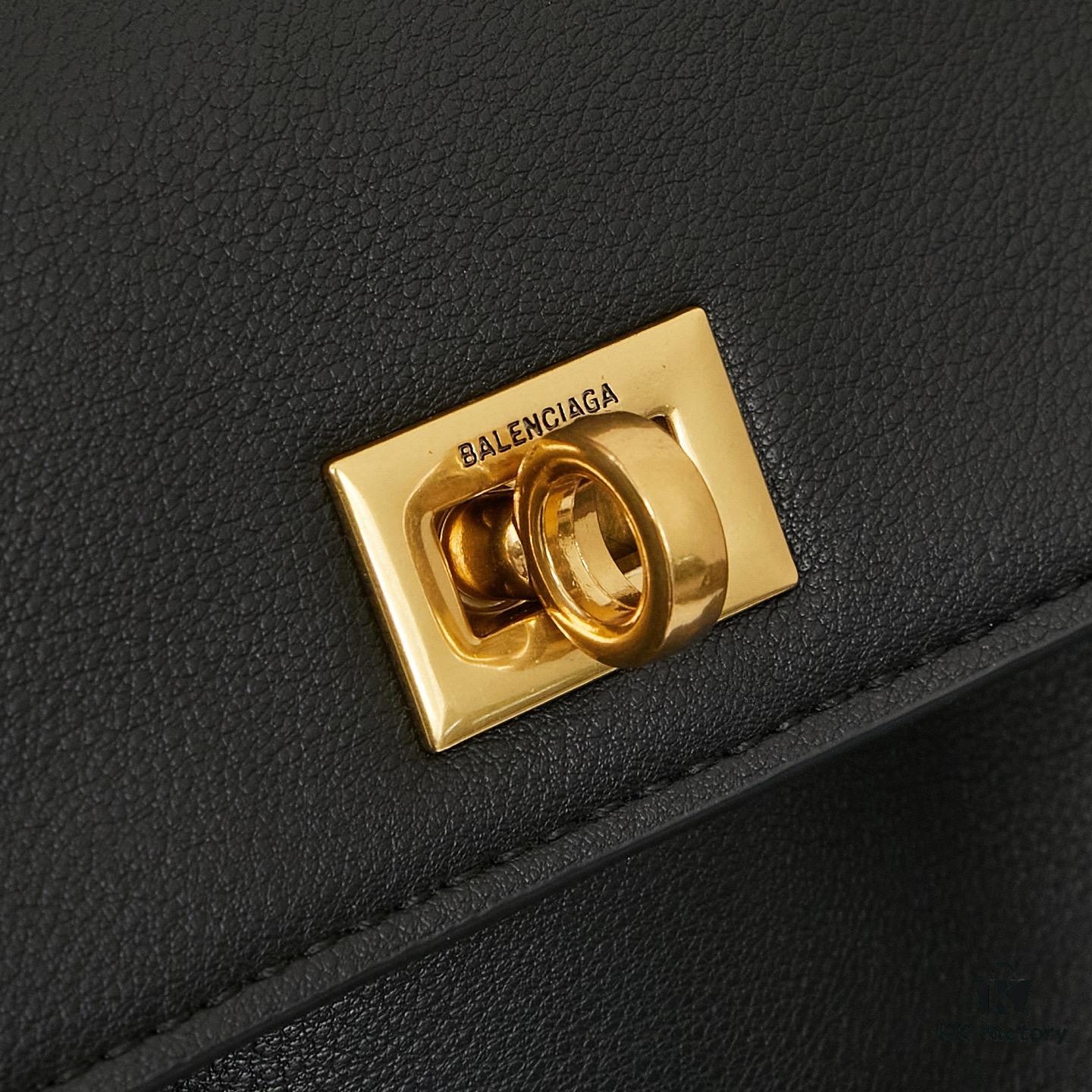 Small Rodeo Bag in Smooth Black Calfskin with Box | BALENCIAGA Paris