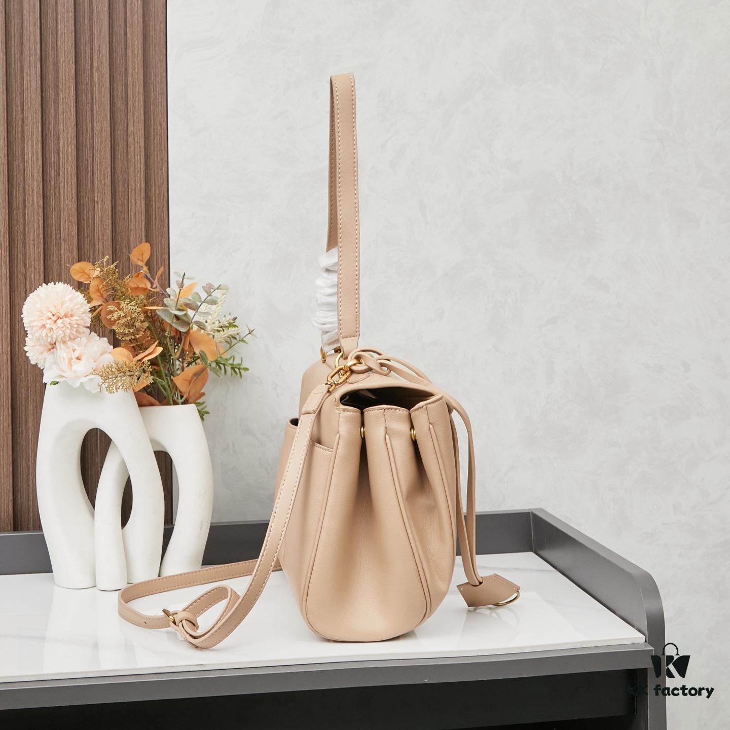 BALENCIAGA Paris Fashion! Rodeo Series! Small Smooth Leather Handbag Crossbody Bag with Box