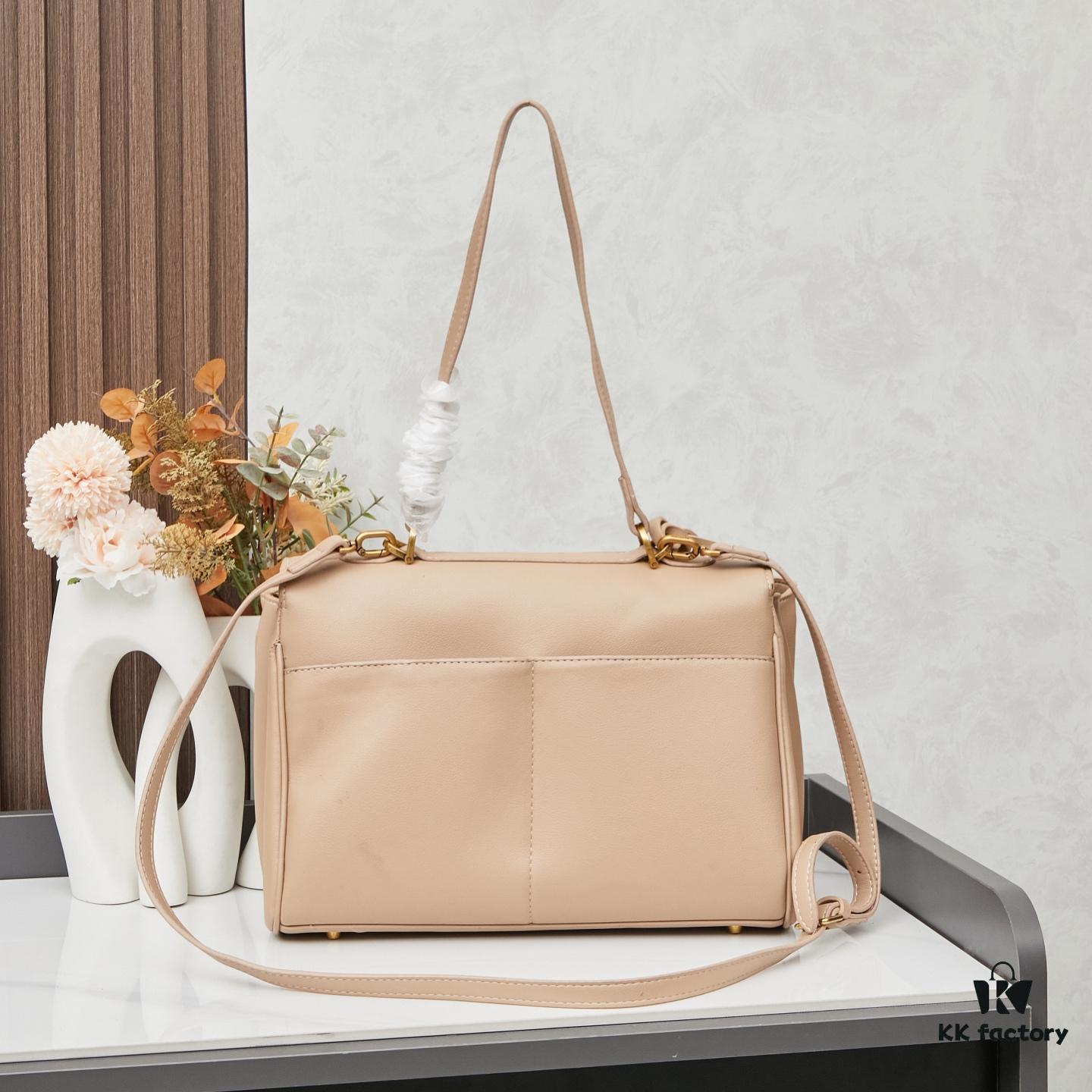 BALENCIAGA Paris Fashion! Rodeo Series! Small Smooth Leather Handbag Crossbody Bag with Box