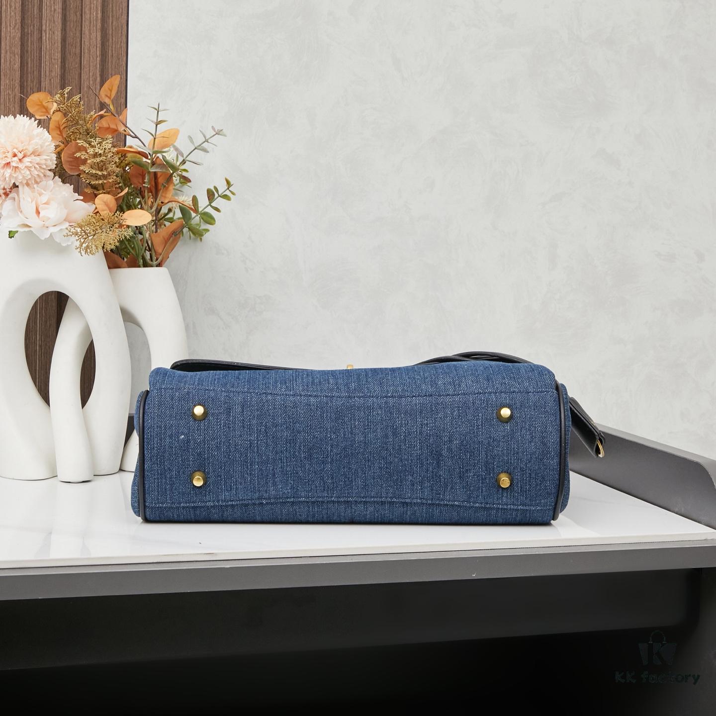 Small Fabric and Leather Crossbody Bag BALENCIAGA Paris! ROdeo Series Latest Style Handbag Shoulder Bag