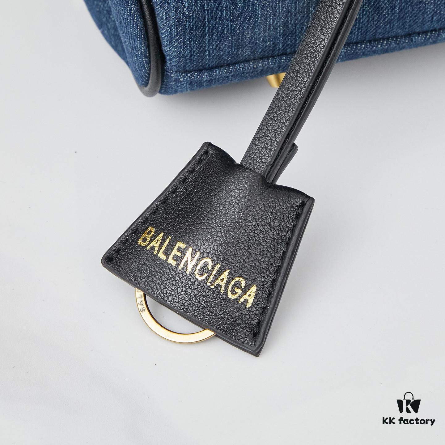 Small Fabric and Leather Crossbody Bag BALENCIAGA Paris! ROdeo Series Latest Style Handbag Shoulder Bag