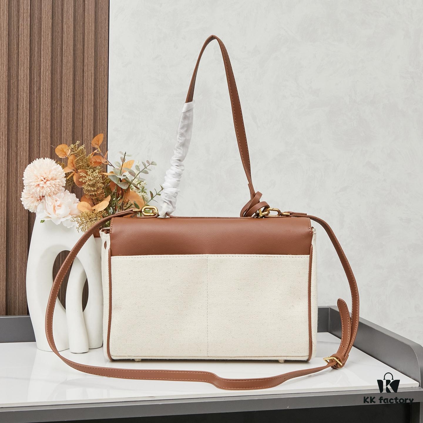 Small Fabric and Leather BALENCIAGA Paris Fashion! RODEO Series Handbag Crossbody Bag