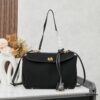 Small Matte Black BALENCIAGA Paris Fashion! RODEO Series Handbag Crossbody Bag Latest Version!
