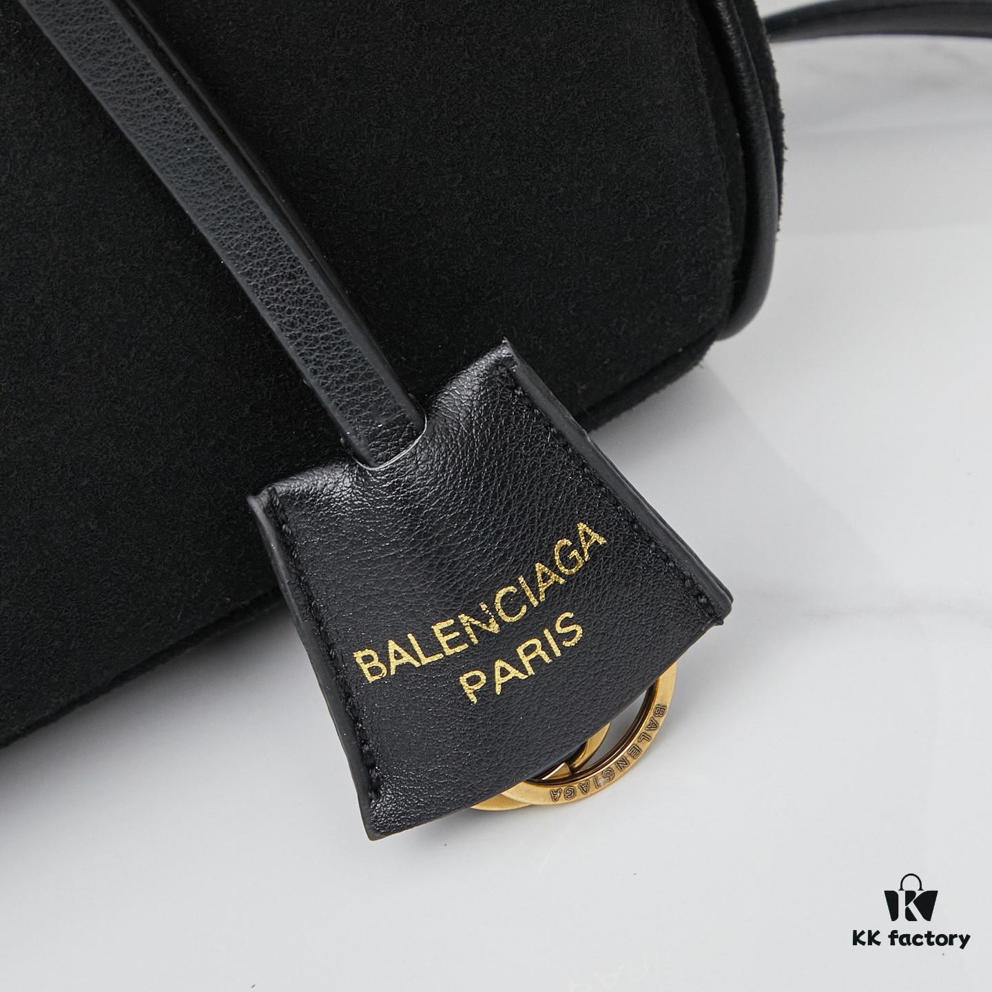 Small Matte Black BALENCIAGA Paris Fashion! RODEO Series Handbag Crossbody Bag Latest Version!