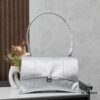 Large Silver Buckle Bag (With Box) Balenciaga Latest Long Handle Hourglass Tote