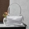 Large Silver Buckle Bag (With Box) Balenciaga Latest Long Handle Hourglass Tote