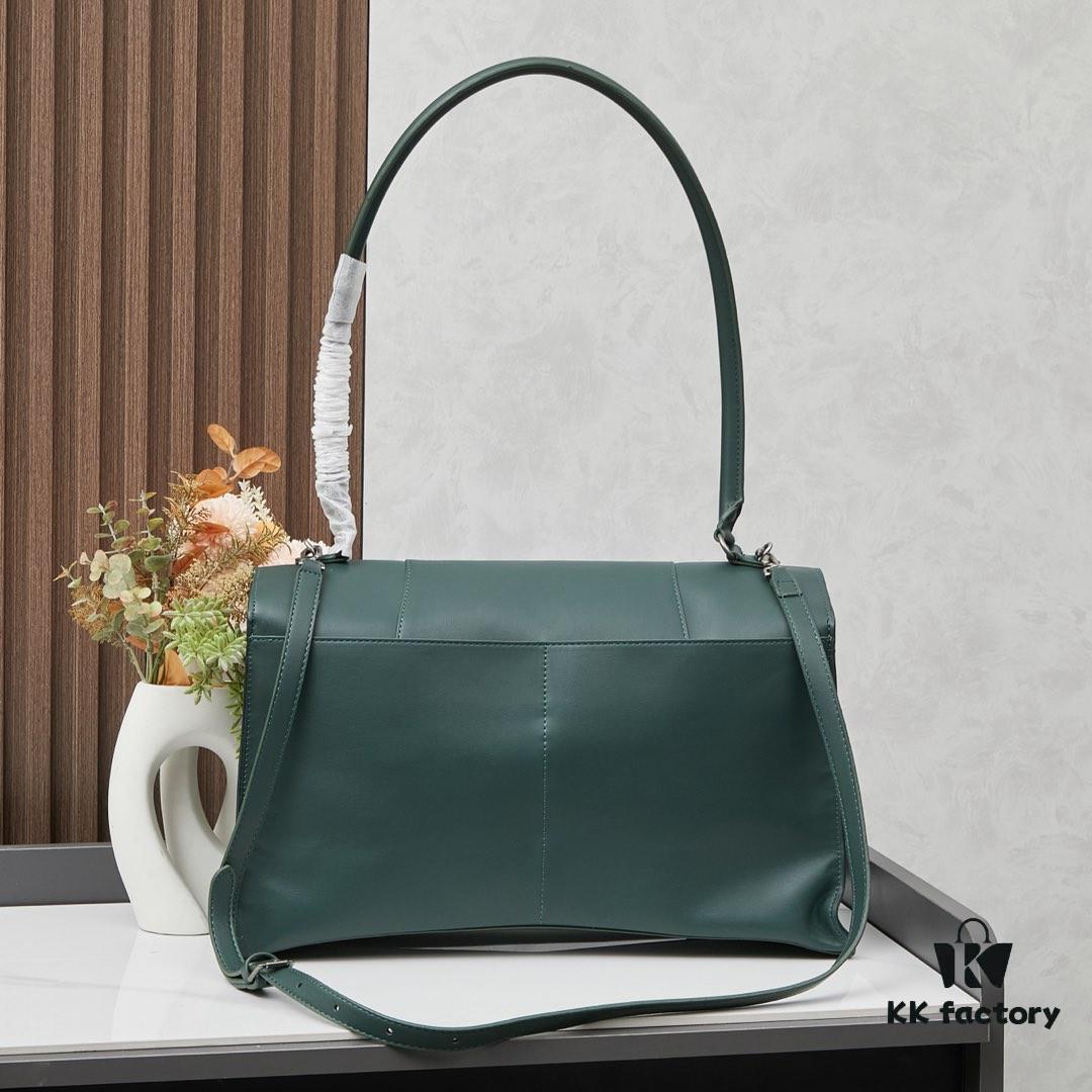 Large Silver Buckle Bag (With Box) Balenciaga Latest Long Handle Hourglass Tote