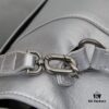 Large Silver Buckle Bag (With Box) Balenciaga Latest Long Handle Hourglass Tote