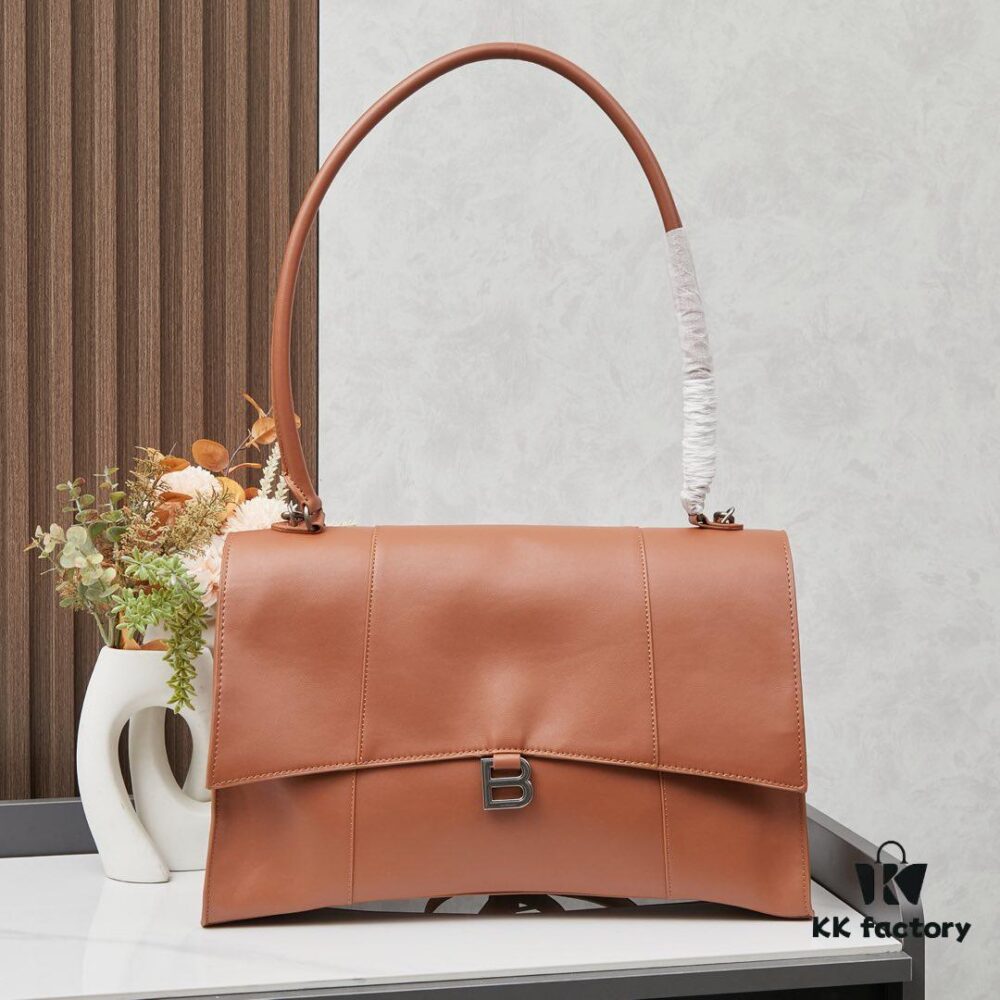 Large Silver Buckle (With Box) Balenciaga Latest Long Handle Hourglass Bag