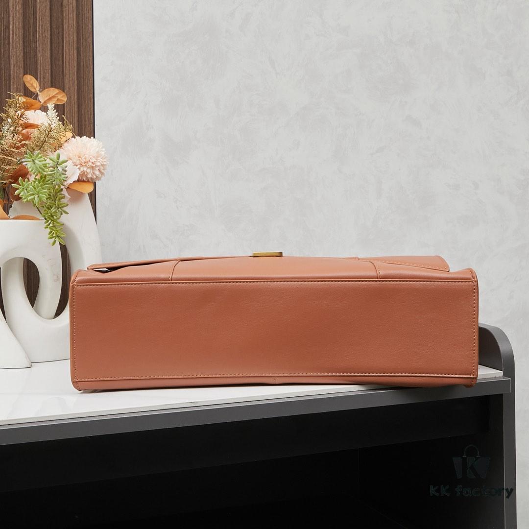 Large Gold Buckle Bag (with Box) Balenciaga Latest Long Handle Hourglass Tote