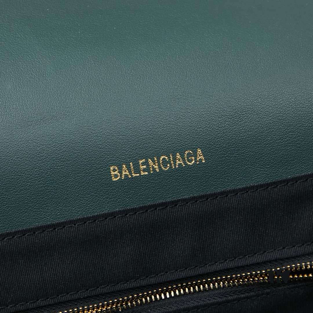 Large Golden Buckle (With Box) Balenciaga Latest Long Handle Hourglass Tote Bag