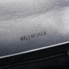 Medium Silver Buckle Bag 💰 (With Box) Balenciaga Latest Long Handle Hourglass Tote