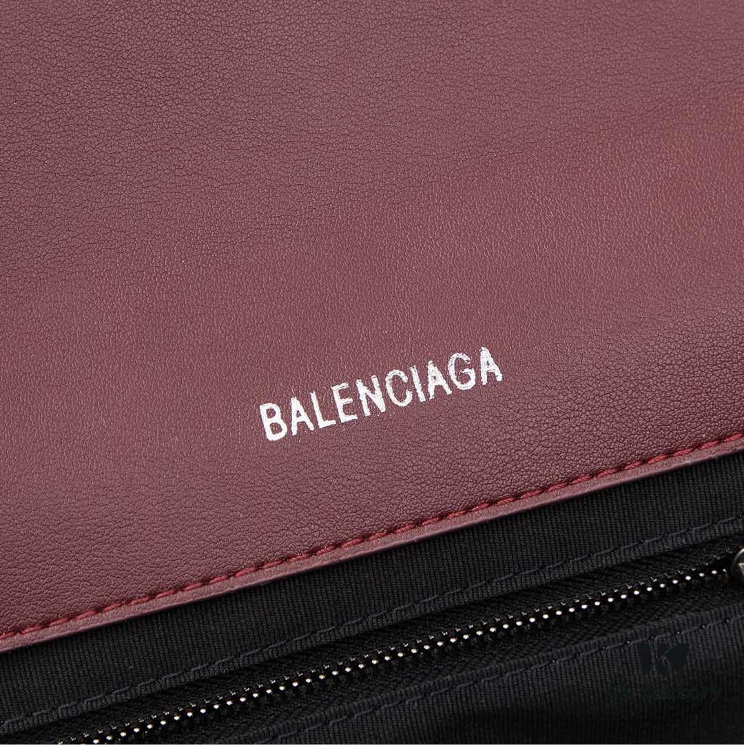 Medium Silver Buckle Bag 💰 (With Box) Balenciaga Latest Long Handle Hourglass Tote