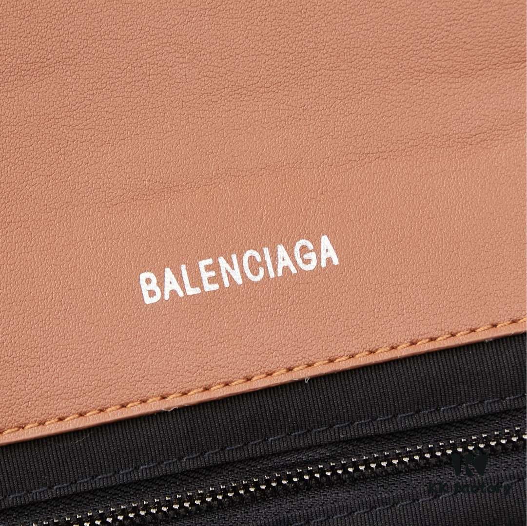 Medium Silver Buckle Bag 💰 (With Box) Balenciaga Latest Long Handle Hourglass Tote