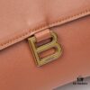 Medium Gold-Trim Balenciaga Hourglass Tote Bag with Box (Latest Collection)