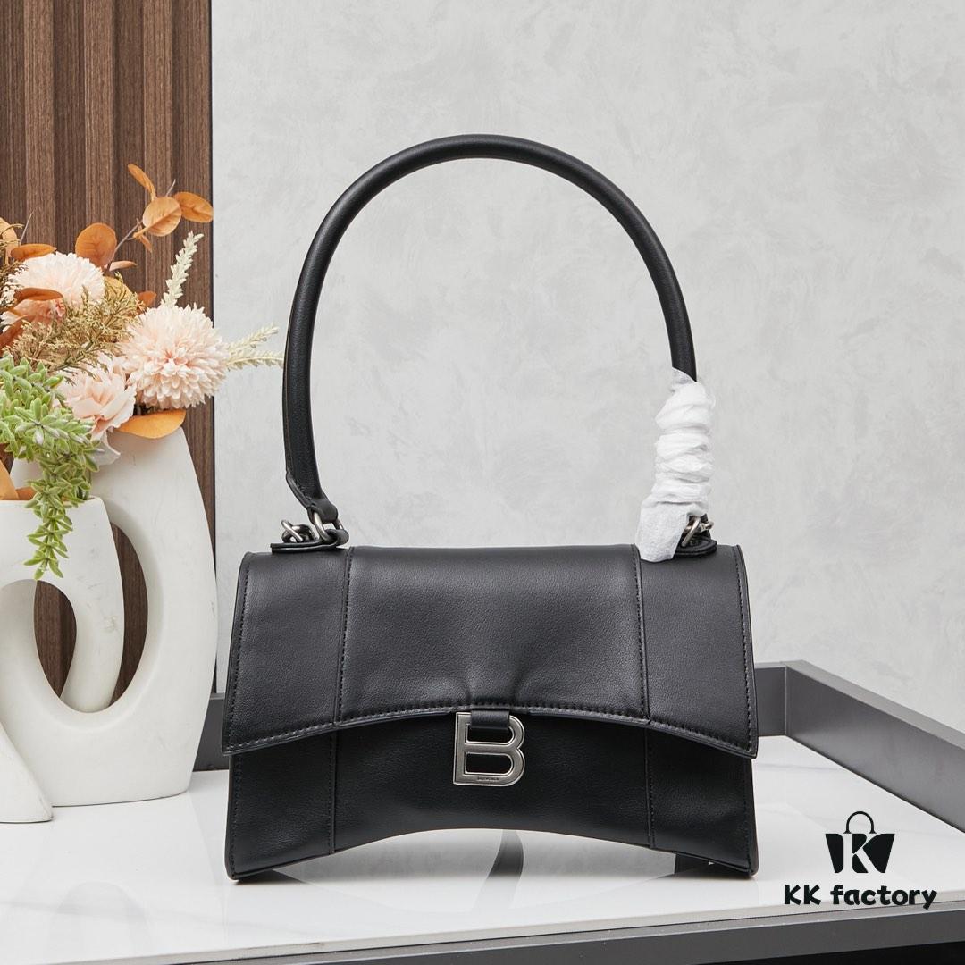 Small Silver Buckle (With Box) Balenciaga Latest Long Handle Hourglass Bag